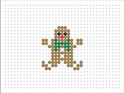 Hama Bead Gingerbread Man (Christmas Series #14)