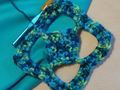 How to Crochet A "Diamond Square.Motif"