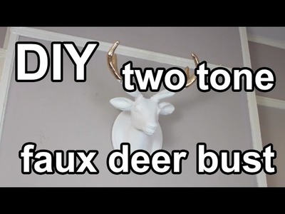 How to Decorate a Two Tone Faux Deer Bust : DIY
