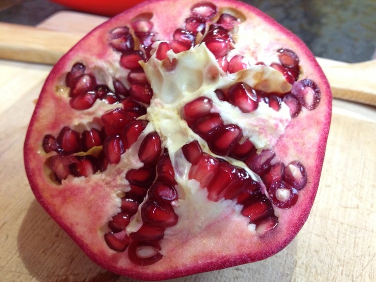 How To Deseed a Pomegranate in 10 Seconds