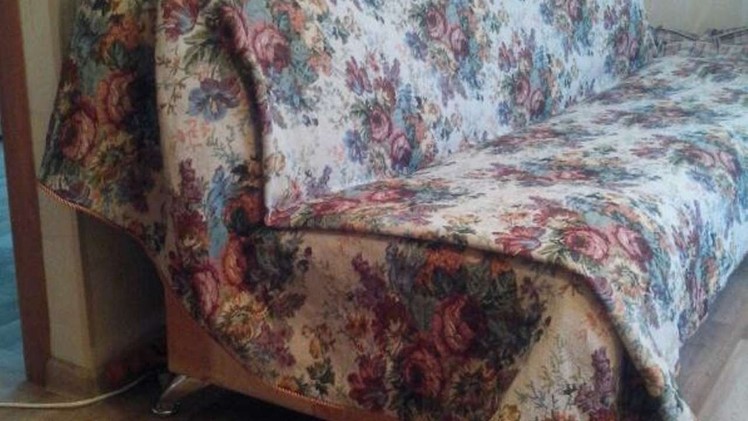 How To DIY A Fabric Sofa Cover - DIY Home Tutorial - Guidecentral