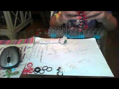 How to finish a rainbow loom pencil dangler
