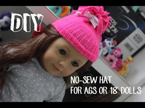 How To Make A No-Sew Hat For Your American Girl Doll or 18" Doll!