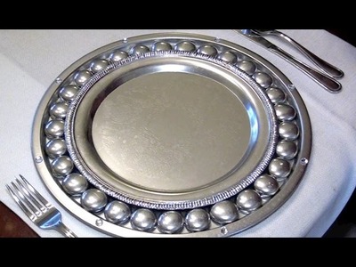 How To Make Antique Silver Charger Plates - Ep3 part2