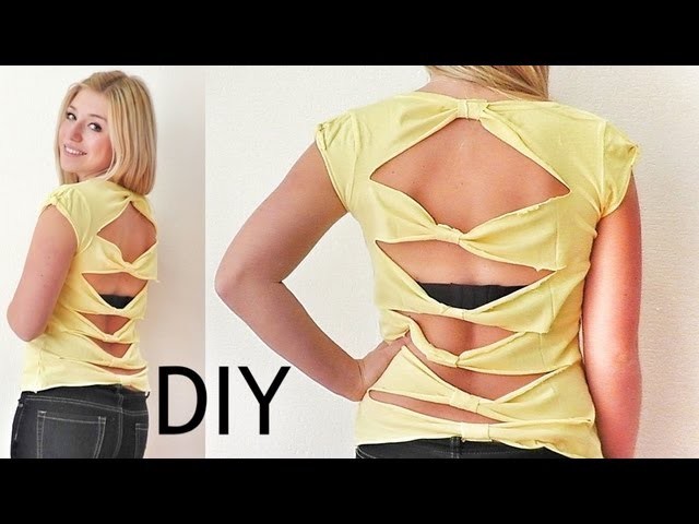 Pimp your Shirt ( rückenfrei ) - DIY