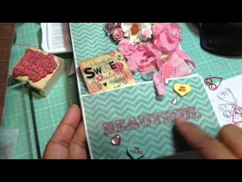 Project Share - Altered Paper Bags for Valentines Swaps