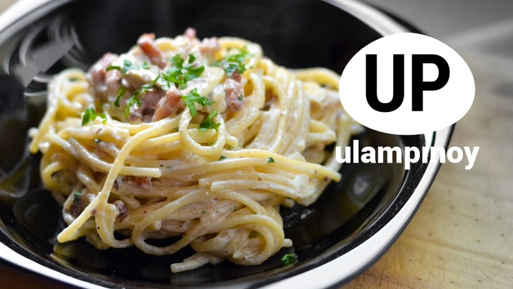 Spaghetti CARBONARA —  Ulam Pinoy #24