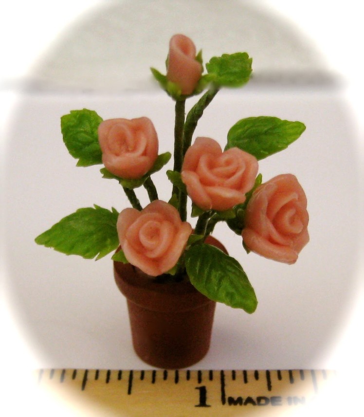 Teeny Baby Rose - Miniature Polymer Clay