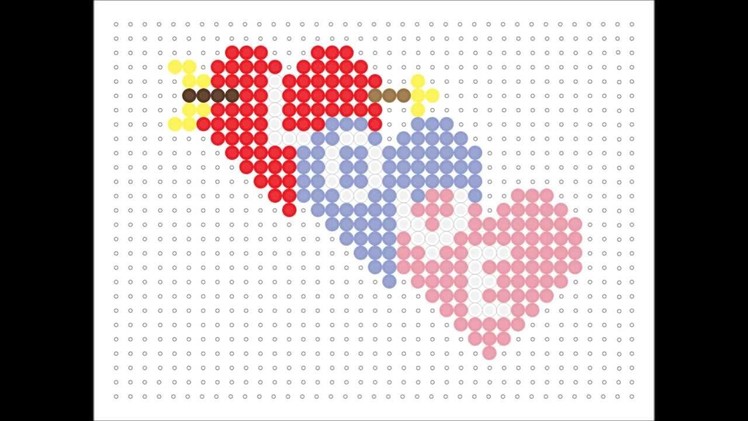 Hama Bead Love Hearts (Valentines Series #9)