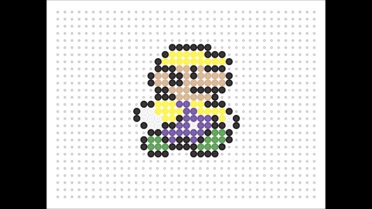 Hama Bead Wario (Mario Series 2 #11)