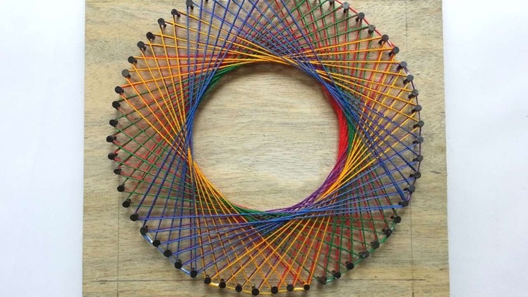 How To Create A Colorful Spirograph String Art - DIY  Tutorial - Guidecentral