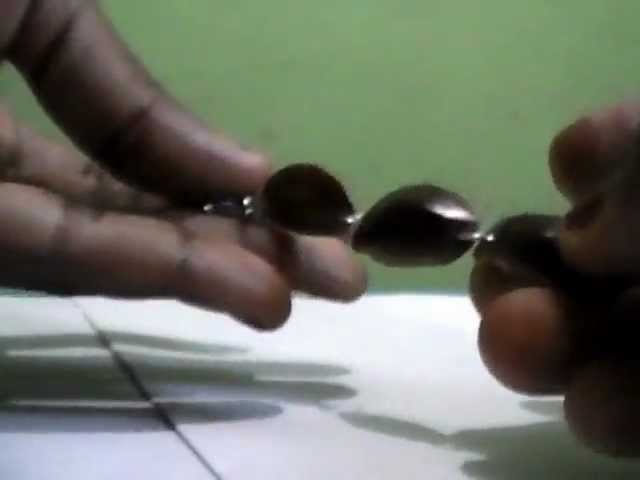 How to make dangle earrings with natural  seeds