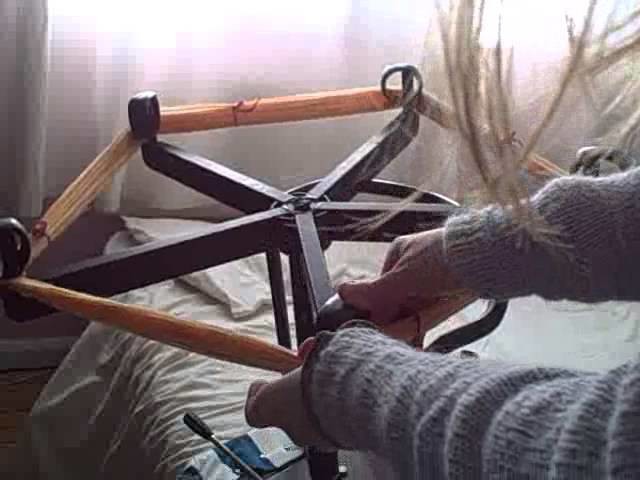 How to Wind a Skein of Yarn with a Computer Chair