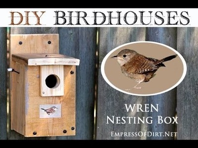 Make a Wren Nesting Box: Free Birdhouse Instructions