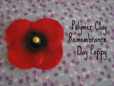 Polymer Clay :: Rememberance Day Poppy