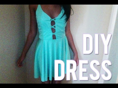 DIY Criss Cross Nastygal Lace Up Style Dress (Sewing)