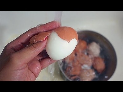 DIY - Simple Trick for Easy to Peel Boiled Eggs
