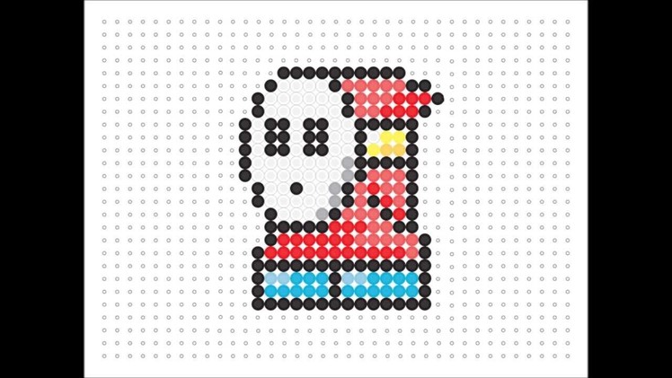 Hama Bead Shy Guy (Mario Series 2 #13)