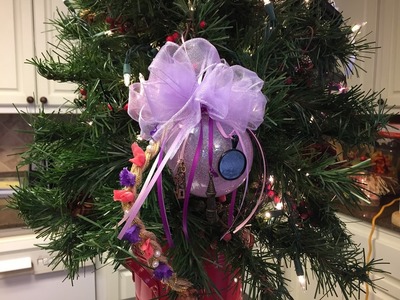 How to make a Rapunzel Christmas Ornament Ball Tutorial