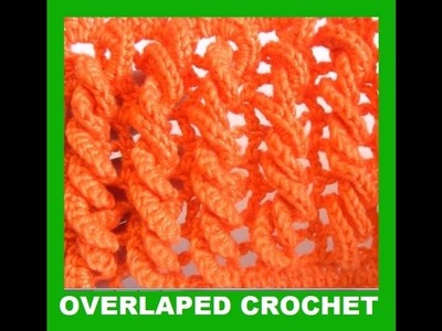 Overlaped circles in crochet