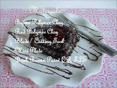 Polymer Clay Chocolate Molten Lava Cake Tutorial