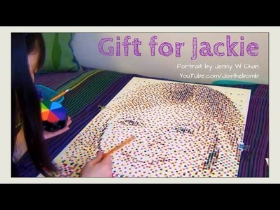 America's Got Talent - Jackie Evancho Portrait "Gift for Jackie" - Pencil Eraser Stamp & Ink