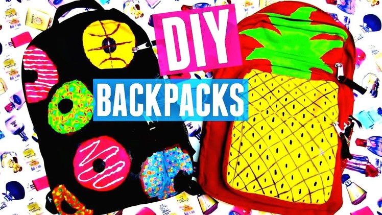 DIY BACKPACKS: Donuts & Pineapple | Back to School 2015