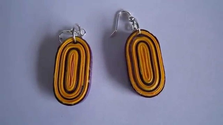 Handmade Jewelry - Paper Quilling Oval Earrings