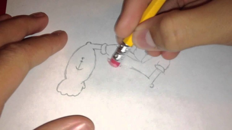 How to draw Popeye - Draw comic figures