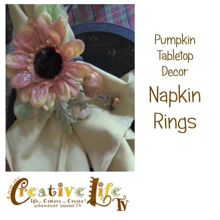 How to Make a Fall Floral Napkin Ring by Linda Peterson