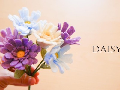 How to make felt flowers - Daisy (easy!)