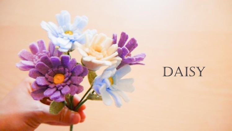 How to make felt flowers - Daisy (easy!)
