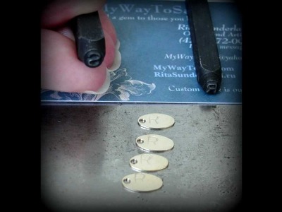How to make: Metal stamping for jewelry tags