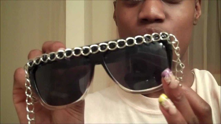 Make Your Own Retro City Chain Sunglasses Dupe