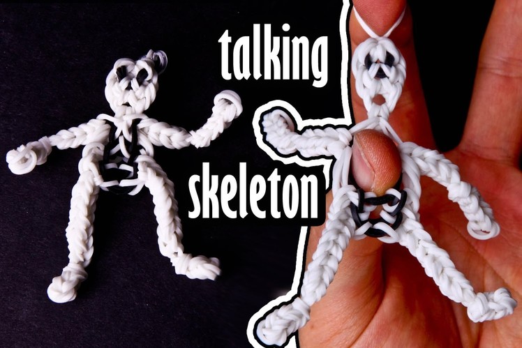 Skelbo - The Rainbow Loom Talking Skeleton Puppet Charm Tutorial