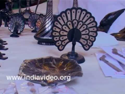 Bidri craft decorative items Karnataka