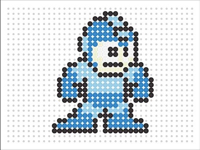 Hama Bead Mega Man (Game Series #8)