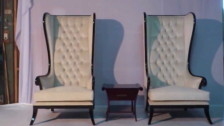 High Back Chair Modern Black Glossy - VIXIDesign.com