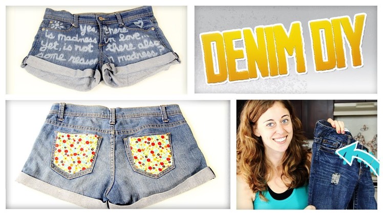 How To Distress Jeans & More Denim DIYs - Do It, Gurl