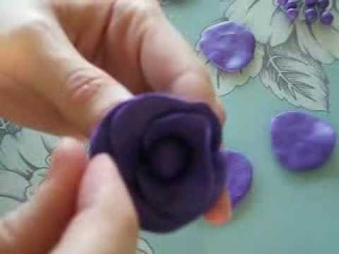 How to Make a Large Rose with Polymer Clay