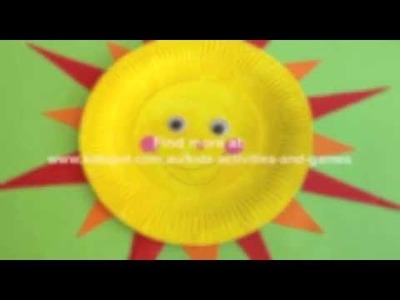 How to make a Paper plate sun