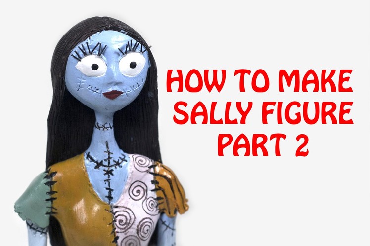 How to Make Polymer Clay Sally Figure - Part 2.3 - The Head