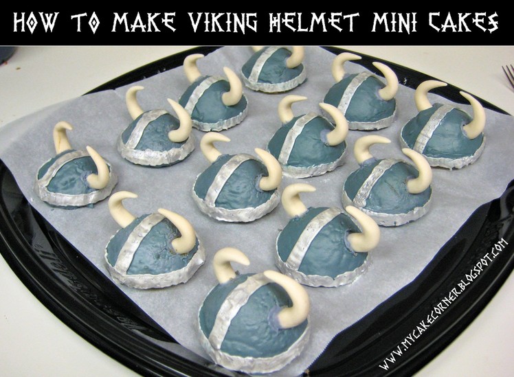 How to Make Viking Helmet Mini Cakes