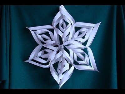 Tuto - How to make a 3D paper snowflake