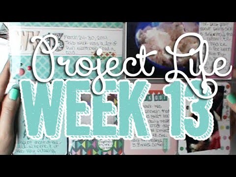 380: Week 13 Project Life 2014 Scrapbook Process using Happy Edition Core Kit