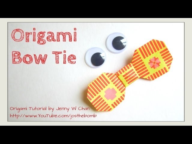 Father's Day Craft - Origami Bow Tie - Paper Bow - How to Make A Paper Bow - Father's Day Gift