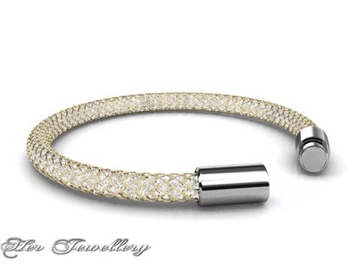 Her Jewellery Wire Mesh Bracelet ( Made with Swarovski Elements)