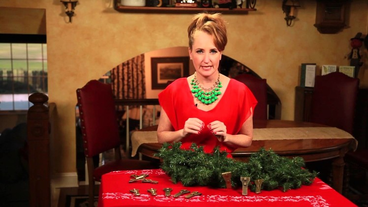 How to Hang Christmas Garland on Brick : Christmas Flare Decorations