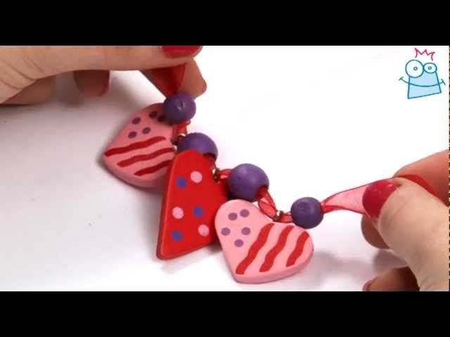 How to make a wooden heart necklace