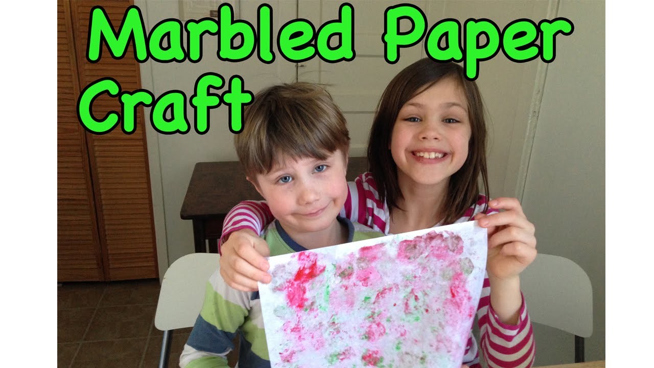 Make Your Own Marbled Paper - Paper Craft for Kids